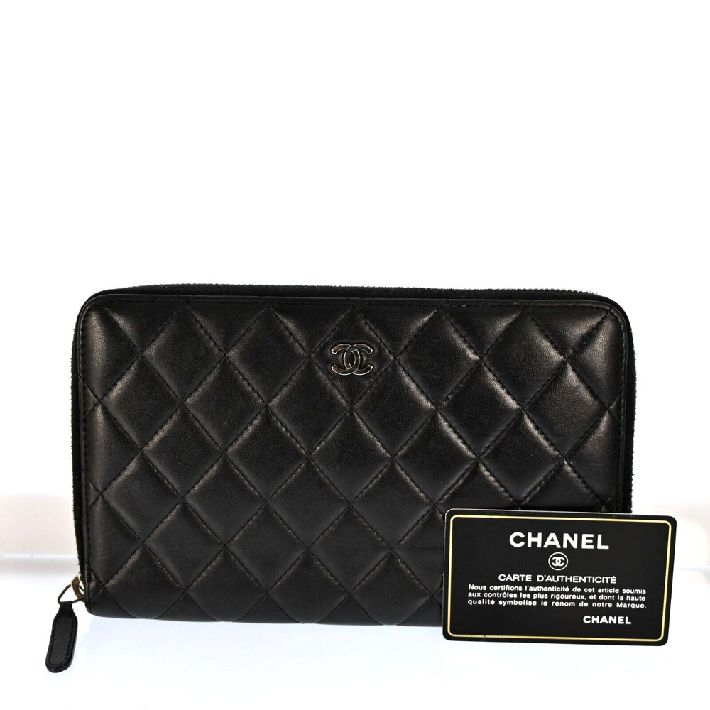 Auth Chanel Coco Mark Matelasse Leather #60903C50B